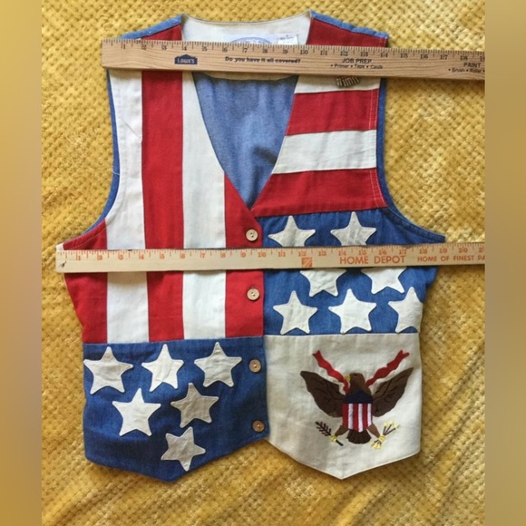 EAGLE'S EYE Medium Collectibles Vest & Skirt Cotton American Flag - Picture 13 of 14